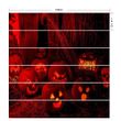 Scared Red Pumpkin Pattern Stair Stickers Stair Decals Home Decor