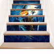 Scared Pumpkin At Night Stair Stickers Stair Decals Home Decor