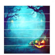 Scared Pumpkin Face In Forest Stair Stickers Stair Decals Home Decor