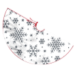 Ideal Icing Christmas Snoflakes On White Background Christmas Tree Skirt Home Decor
