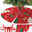 Christmas Tree Gift Box And Candy Cane Christmas Tree Skirt Home Decor