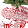Inspired Pattern In Stitch With Gifts Gravy Train Tree And Heart Christmas Tree Skirt Home Decor