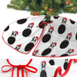 French Bulldog Santa Claus Hat Polka Dot Scarf Christmas Tree Skirt Home Decor