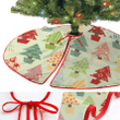 Colorful Christmas Trees In Pots Christmas Tree Skirt Home Decor