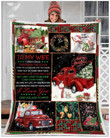Gift For Wife Merry Xmas Red Car Design Sherpa Fleece Blanket Christmas Gift Ideas