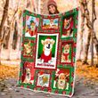 Xmas Quotes Gift Ideas Corgi Dogs Sherpa Fleece Blanket For Dog Lovers