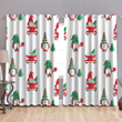 Christmas Gnome With Santa Hat In Truck Window Curtains Door Curtains Home Decor