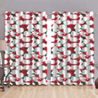 Camouflage Abstract Christmas White Snow Ball Window Curtains Door Curtains Home Decor