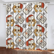 Letter For Santa Claus Corgi Dog In Santa’s Hat Window Curtains Door Curtains Home Decor