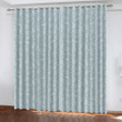 Blue And White Christmas Pattern With Spruce Branches Berries Window Curtains Door Curtains Home Decor