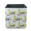 Christmas Time Dachshund With Little Home Storage Bin Storage Cube