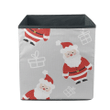 Cute Cartoon Santa Claus Hand Drawn Christmas Gift Pattern Storage Bin Storage Cube