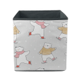 Christmas And New Year Cute Polar Bear Playing In Snow Storage Bin Storage Cube