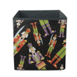 Colorful Tiny Dot With Big Nutcracker Toys Pattern Storage Bin Storage Cube