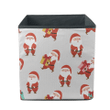 Happy Santa Preparing Gifts For Children Christmas Holiday Storage Bin Storage Cube