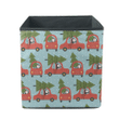 Merry Christmas And Happy New Year With Penguin In Car Storage Bin Storage Cube