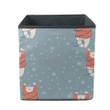 Christmas New Year Polar Bear In A Sweater Storage Bin Storage Cube