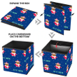 Christmas Cow In Clothing Of Santa Claus Storage Bin Storage Cube