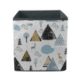 Winter Mountain Landscape Reindeer And Forest Storage Bin Storage Cube