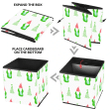 Hand Drawn Christmas Tree And Green Gnomes Pattern Storage Bin Storage Cube