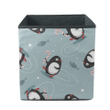 Christmas Cute Penguin Dancing With Candy Storage Bin Storage Cube