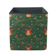 Christmas Lights Bells And Holly Leaves Storage Bin Storage Cube