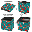 Doodle Funny Dancing Santa And Ho Ho Ho Text Xmas Themed Design Storage Bin Storage Cube