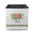 Christmas Branches Red Poinsettia And Pinecone Storage Bin Storage Cube