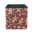 Gingerbread Man Christmas Candy And Stars Storage Bin Storage Cube