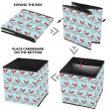 Christmas With Red Baby Birds On Blue Storage Bin Storage Cube