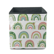 Christmas With Festive Rainbows Hand Drawn Storage Bin Storage Cube
