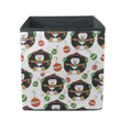 Christmas Festive Funny Penguins And Balls Storage Bin Storage Cube