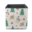 Snowman Sleigh Of Santa Gift Boxes And Christmas Trees Storage Bin Storage Cube