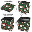 Merry Christmas Holiday Cute Santa Claus Tree And Gift Storage Bin Storage Cube