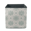 Oriental Damask Ethnic Motif Snowflakes In Green Colors Pattern Storage Bin Storage Cube