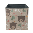Theme Brown Sleepy Cute Bear In The Woodland Storage Bin Storage Cube