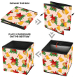 Christmas Holiday With Poinsettia Flowers Cookies And Xmas Bells Storage Bin Storage Cube