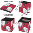 Christmas Polar Bear And Christmas Winter Background Storage Bin Storage Cube