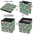 Cute Boston Terriesr And Santa Claus Storage Bin Storage Cube