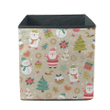 Christmas With Santa Claus Snowman And Polar Bear Storage Bin Storage Cube