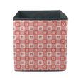 Christmas Checkered Plaid Snowflakes Background In Red And White Storage Bin Storage Cube
