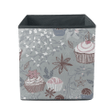 Ideal Sketchy Style Of Cupcakes Muffins And Flowers Storage Bin Storage Cube