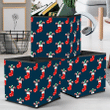 Striped Candies In Christmas Red Socks Storage Bin Storage Cube