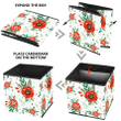Christmas Holiday With Defferent Red Flowers Storage Bin Storage Cube