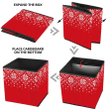 Norway Christmas Festive Sweater Fairisle Snowflakes Design Storage Bin Storage Cube