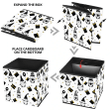Amazing Black Wrapping Present By Cute Gnomes Pattern Storage Bin Storage Cube