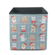 Cute French Bulldog Christmas Style Block Storage Bin Storage Cube