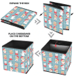 Cute French Bulldog Christmas Style Block Storage Bin Storage Cube