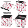 Cat In Red Hat Love With Hearts In Eyes Storage Bin Storage Cube