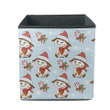 Christmas Cow Symbol On Blue Background Storage Bin Storage Cube